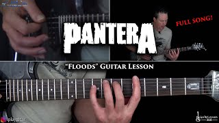 Floods Guitar Lesson FULL SONG  Pantera [upl. by Zedekiah]