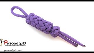 quotSquarequot turks head paracord key fob ABoK 1390 [upl. by Kimmi857]