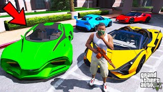 Franklin Stealing Billionaires Secret Sports Cars In GTA 5  SHINCHAN and CHOP [upl. by Spatola309]