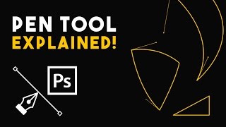 Pen Tool Explained  Photoshop tutorial [upl. by Cohdwell537]