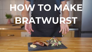 How To Make Bratwurst Sausages  StepByStep Guide [upl. by Nylynnej47]