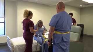 Physical Therapy Transfer Training  How To Transfer From Wheelchair To Bed [upl. by Leahci525]