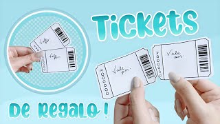 💎 DIY TICKETS CUPONES DE REGALO  Bolsa de regalo  Ideas fáciles para regalar ✨  Marivaleria [upl. by Thacker]