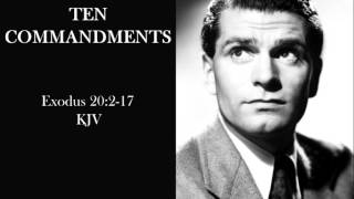 Ten Commandments KJV read by Laurence Olivier [upl. by Aiyot548]