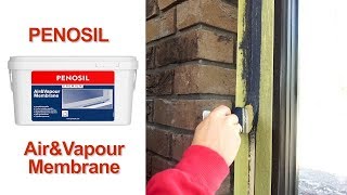 Langų sandarinimas su Penosil AirampVapour Membrane [upl. by Jehovah513]