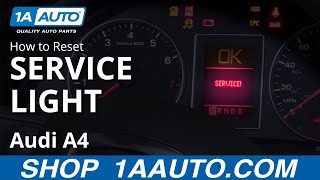 How to Reset Service Light 0409 Audi A4 [upl. by Meg829]