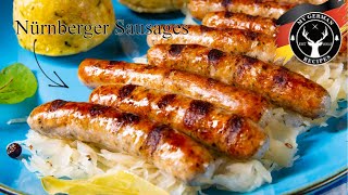 Authentic Nürnberger Sausage  Nuremberger Sausage  Nürnberger Bratwurst ✪ MyGermanRecipes [upl. by Vesta]