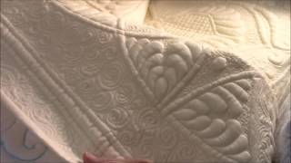 Wholecloth Trapunto Part 4  Quilting the Background [upl. by Eruot]