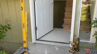 Jeld Wen Front Door Installation  Really crappy products and craftsmanship PART 1 [upl. by Spear]