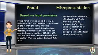 What is Difference Between Fraud amp Misrepresentation [upl. by Rolando]