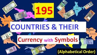 Countries and Their Currency with Symbols  Countries and Currency  Currency of all Countries [upl. by Morocco]