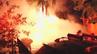 Family barely escapes raging North Miami house fire [upl. by Ellekim]