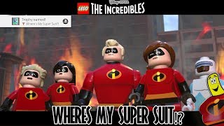 Lego The Incredibles Where’s My Super Suit TrophyAchievement  HTG [upl. by Atnohsal]