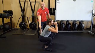 Midline Stabilization in the Air Squat [upl. by Morehouse]