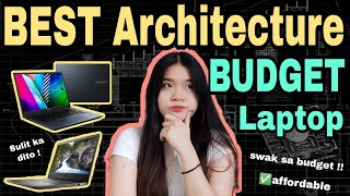 BEST AFFORDABLE ARCHITECTURE LAPTOPS CHEAP amp BUDGET LAPTOP┃Philippines Architecture Student [upl. by Mesics]