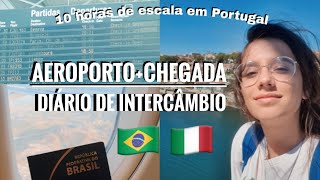 Aeroporto  Chegada vlog  INTERCÂMBIO NA ITALIA [upl. by Rahman]