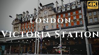 London Victoria Station Walk Through England 4K [upl. by Armmat]