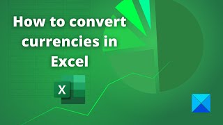 How to convert currencies in Excel [upl. by Haonam]