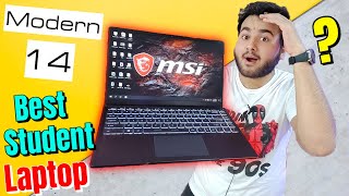 MSI Modern 14  Best Laptop for Students 🔥 Unboxing amp Review  Thin amp Light 🔥 [upl. by Desdemona]