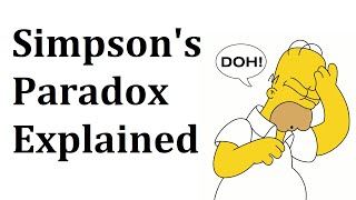 Simpsons Paradox Explained [upl. by Katlaps]