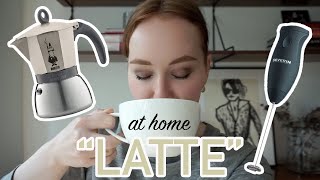 HOW TO MAKE A quotLATTEquot AT HOME moka pot  frother [upl. by Nosnirb]