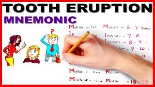 Eruption of Teeth  Easiest way to remember [upl. by Kiran]