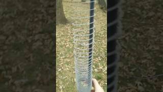 Slinky squirrel deterrent How To Protect Bird feeders [upl. by Anhsirk174]