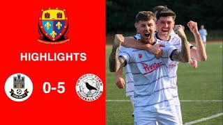 Caerleon 05 Cwmbrân Town  Gwent FA Senior cup  Quarter final highlights [upl. by Rahel325]