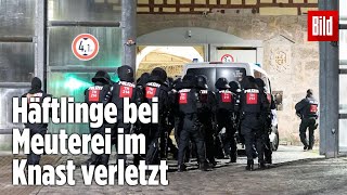 Gefängnismeuterei Polizei stürmt Knast in Thüringen  JVA Untermaßfeld [upl. by Eelek91]